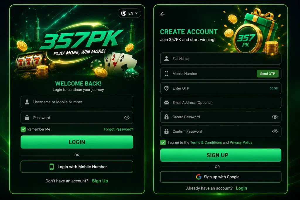 357PK register Game